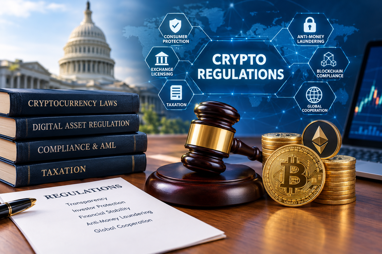 Crypto Regulations Laws, Risks and Future Trends